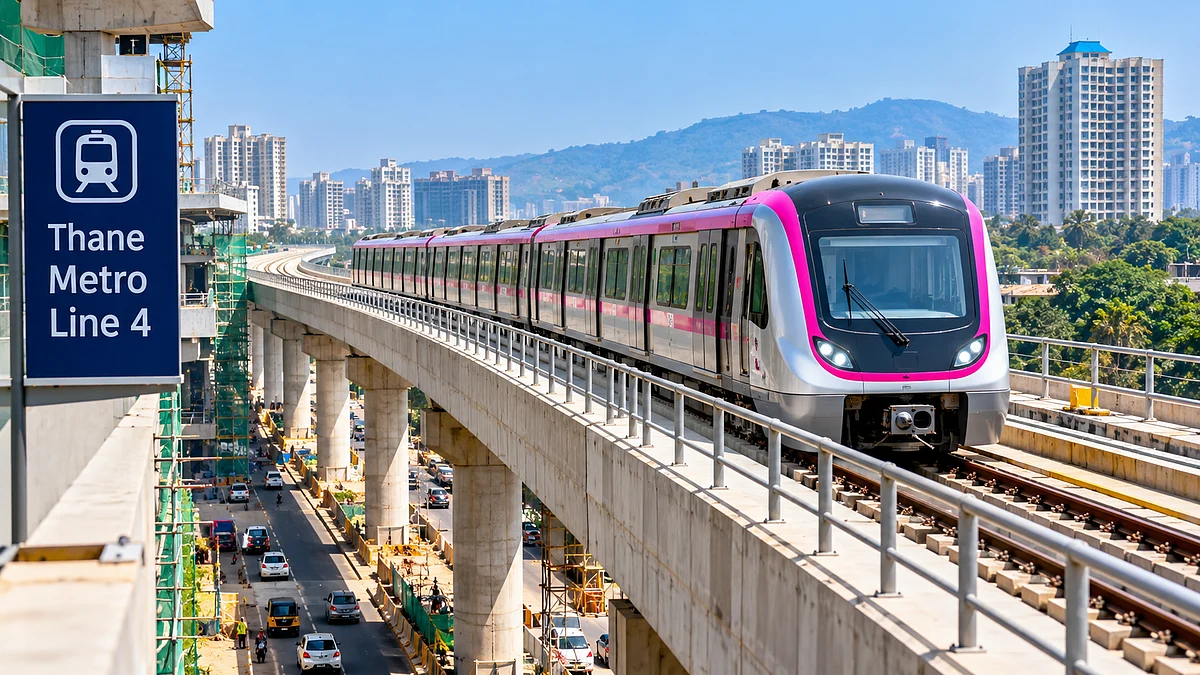 Thane Metro Line 4 Construction Gains Momentum, Services Likely To Begin By December