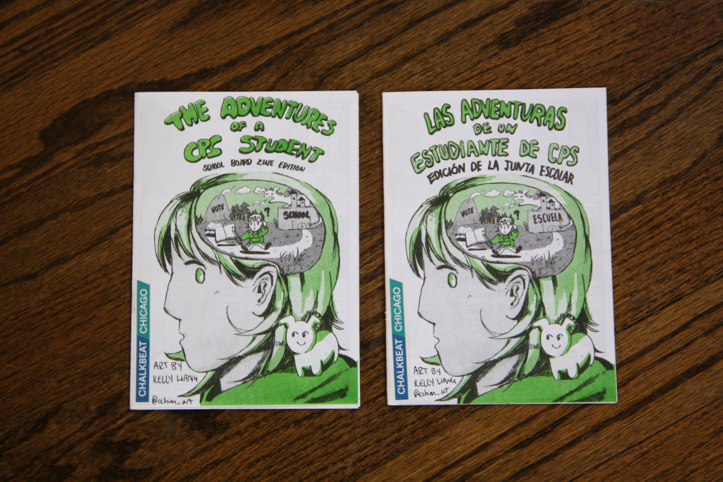 ¿Cómo está Chalkbeat Chicago informando a los estudiantes de CPS sobre su junta escolar? Zines para jóvenes.