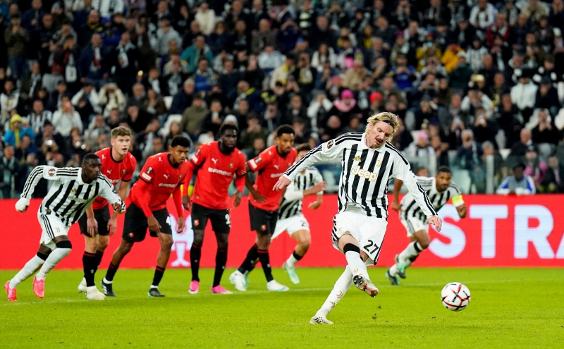 Juventus salvage Rennes draw as Benfica, Leverkusen stay perfect