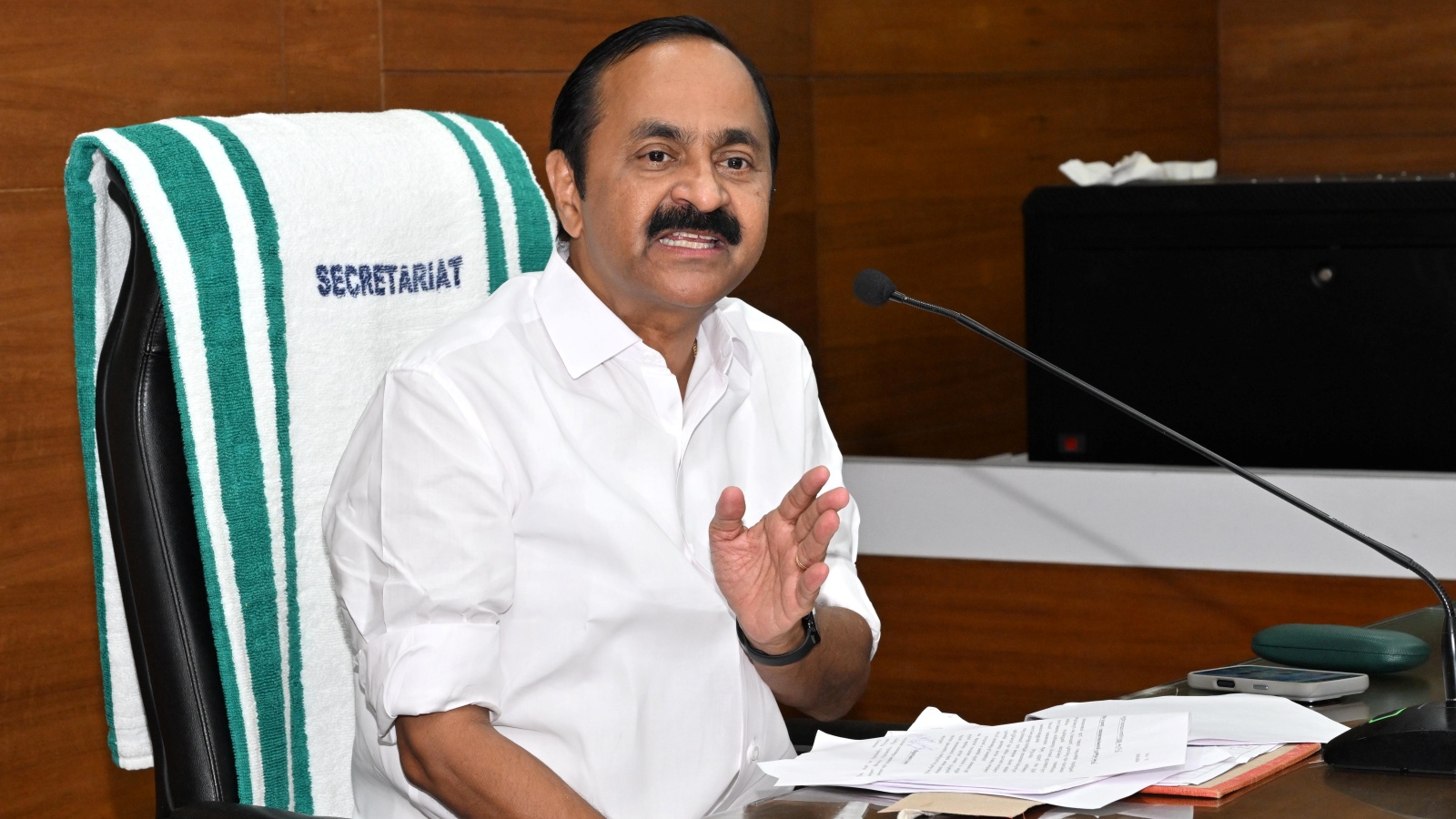 Keralam Chief Minister Satheesan is guest at Express Adda today