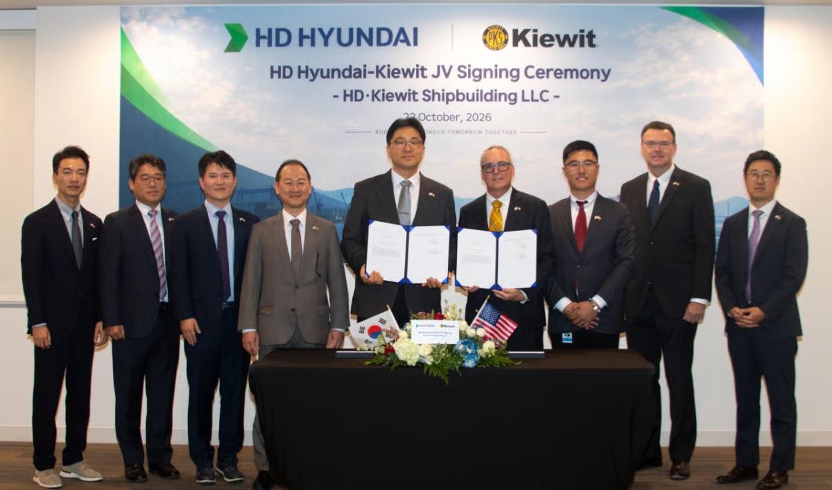 HD Hyundai, Kiewit to form JV to build shipyard in US