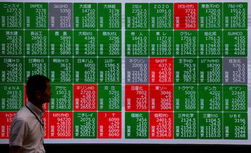 Asian shares wobble as tech rout boosts bonds, dents rate hike bets
