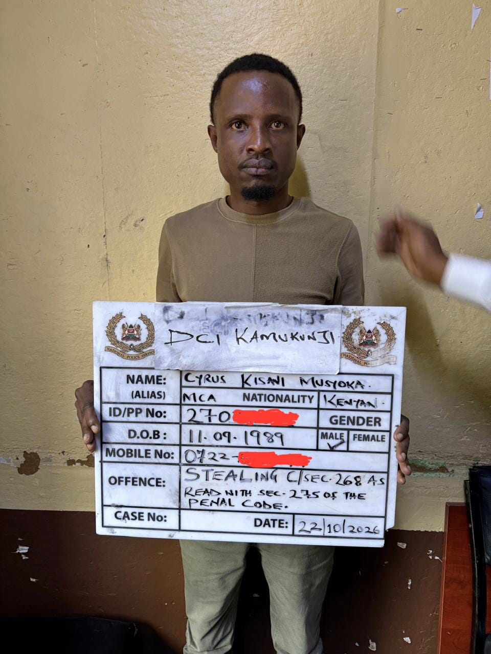 Kitui MCA arrested over series of Nairobi CBD phone thefts
