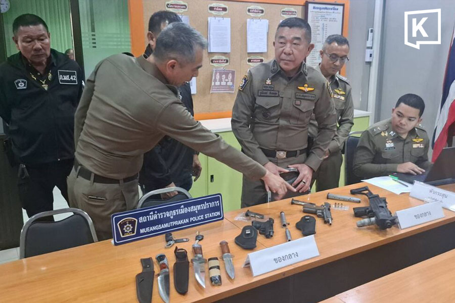 Samut Prakan police arrest two after motorcycle shooting leaves youths seriously injured