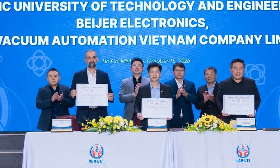 Beijer Electronics, AVA Vietnam partner with HCM-UTE to advance industrial automation education