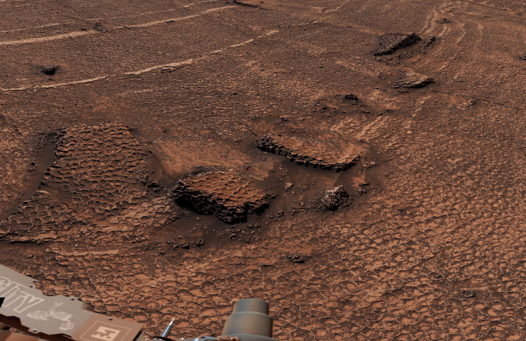 Mars Curiosity Rover Discovers Massive Field of Polygons