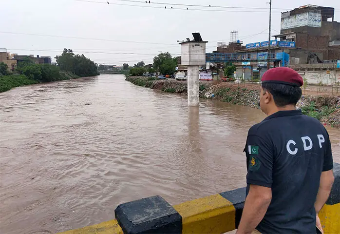 Leh Nullah rises to 20 feet as heavy rain lashes Rawalpindi
