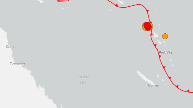 Two large earthquakes off coast of Vanuatu prompt tsunami warning