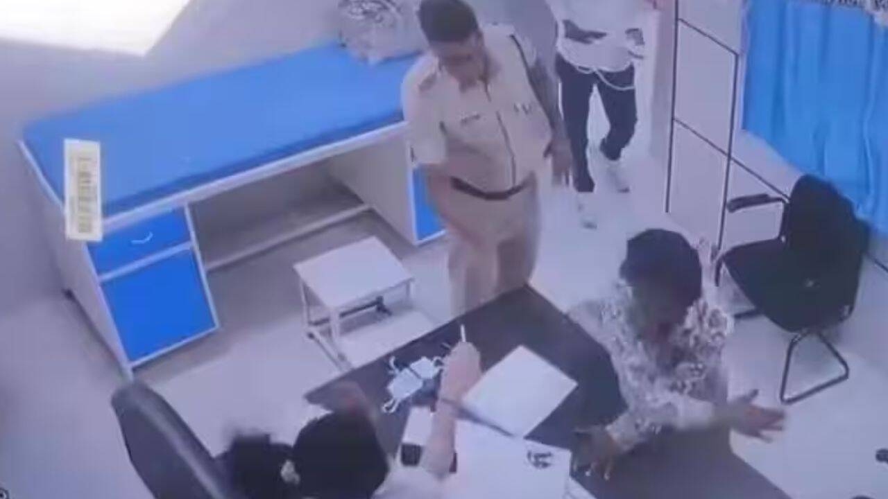 Woman medical officer assaulted, slapped and abused in police presence; video viral