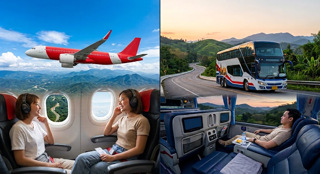 Bangkok to Chiang Rai: Flights or VIP Buses?