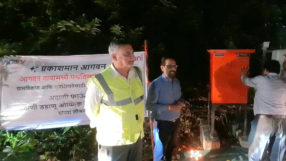 Roads in Agwan Village Illuminated
