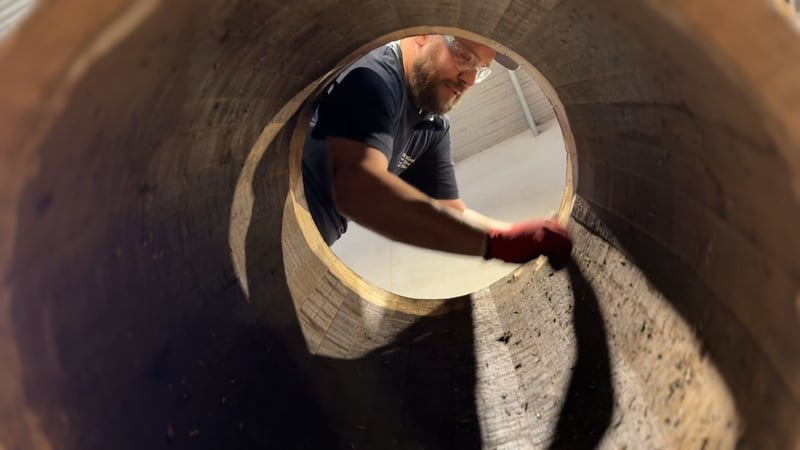 Rare whiskey casks crafted from storm-felled Irish oak