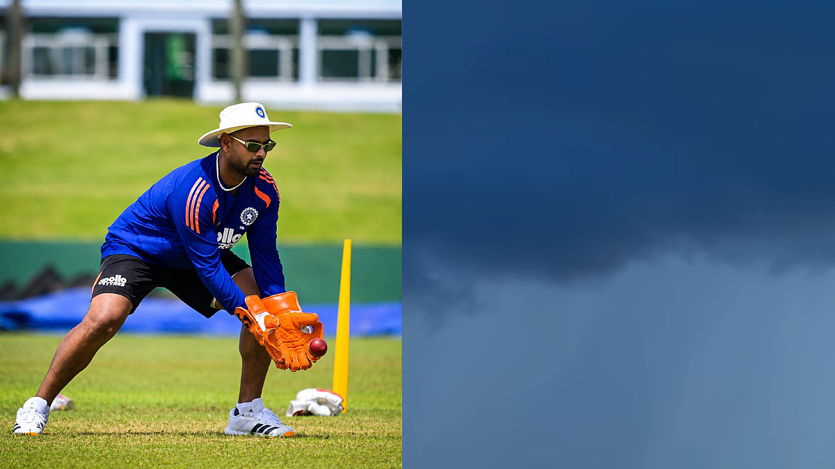 'Baadal Bhi Aa Rahe Hai': Rishabh Pant's Hilarious Stump-Mic Moment Goes Viral As Dark Clouds Loom During IND vs SL 1st Test | Video