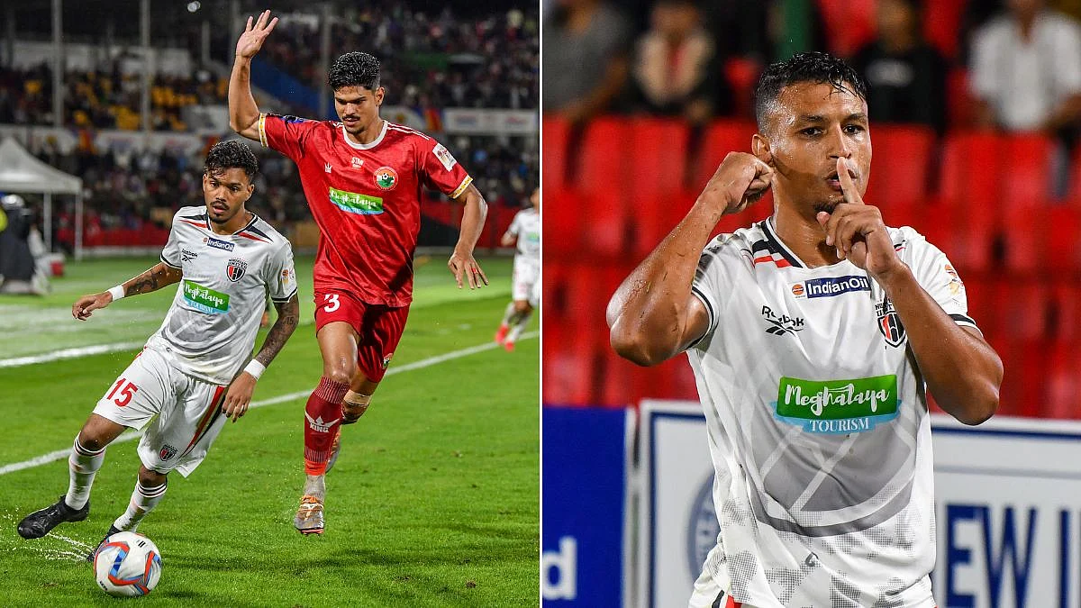 Alaaeddine Ajaraie’s Hat-trick Powers NorthEast United FC To Stunning 5-2 Comeback Win Over Shillong Lajong, Seals Durand Cup Semi-final Berth | Video