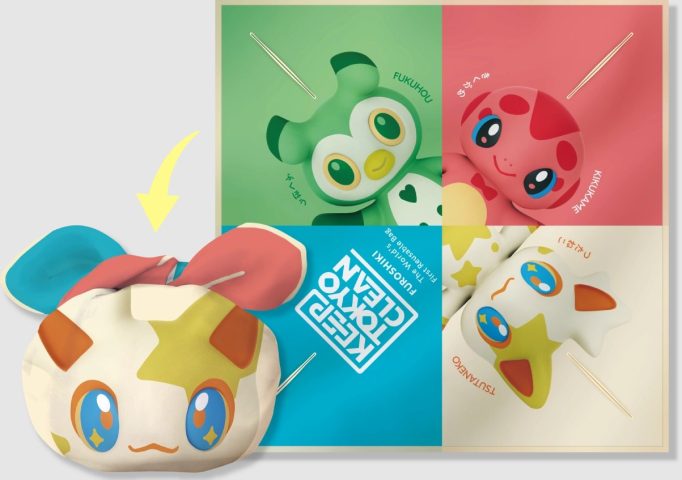 Tokyo giving out free furoshiki from Pikachu’s designer to help tourists carry their garbage home