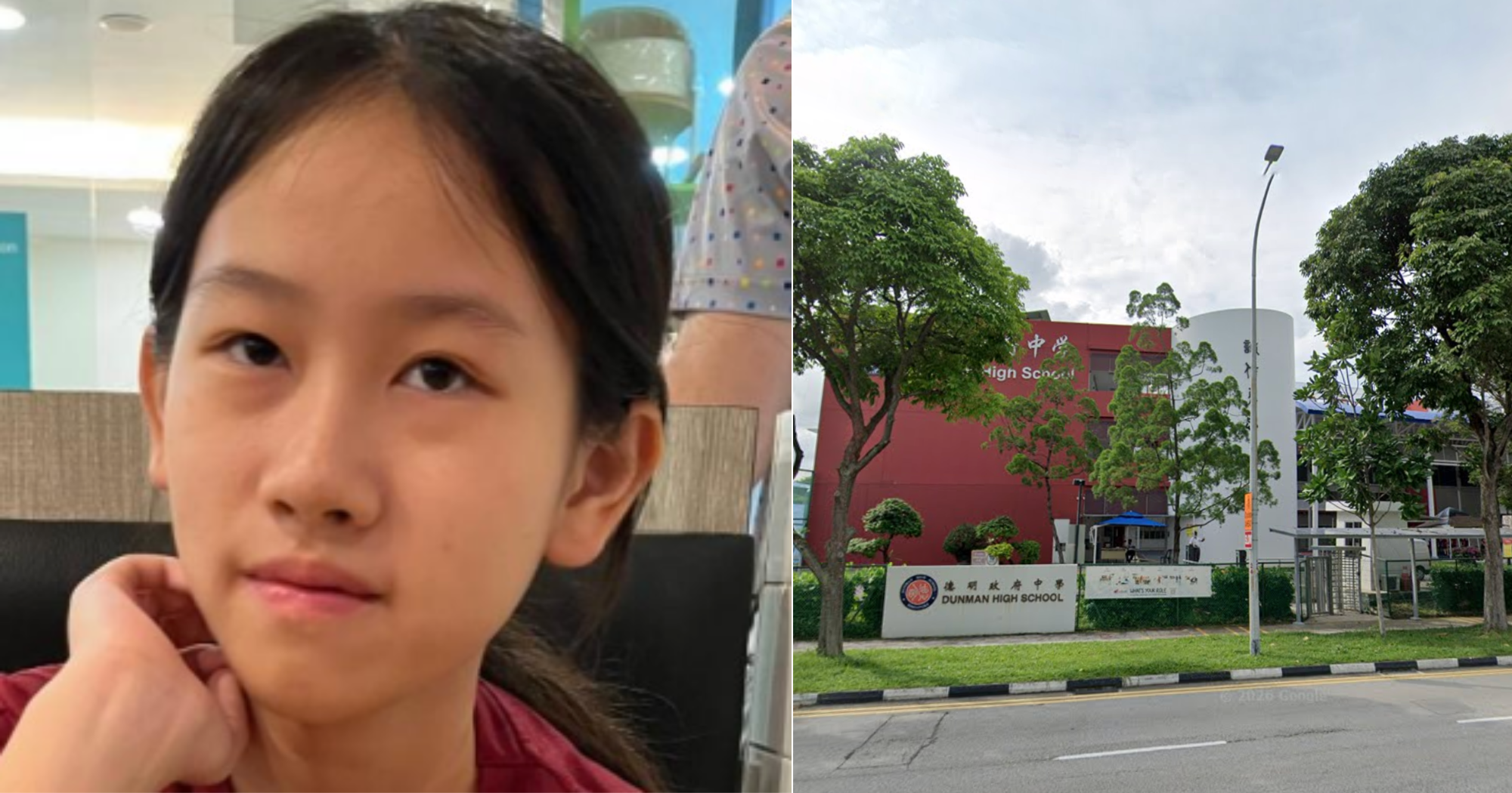 [Found] S’pore police appeal for info on missing girl, 13, last seen at Dunman High School in Tanjong Rhu