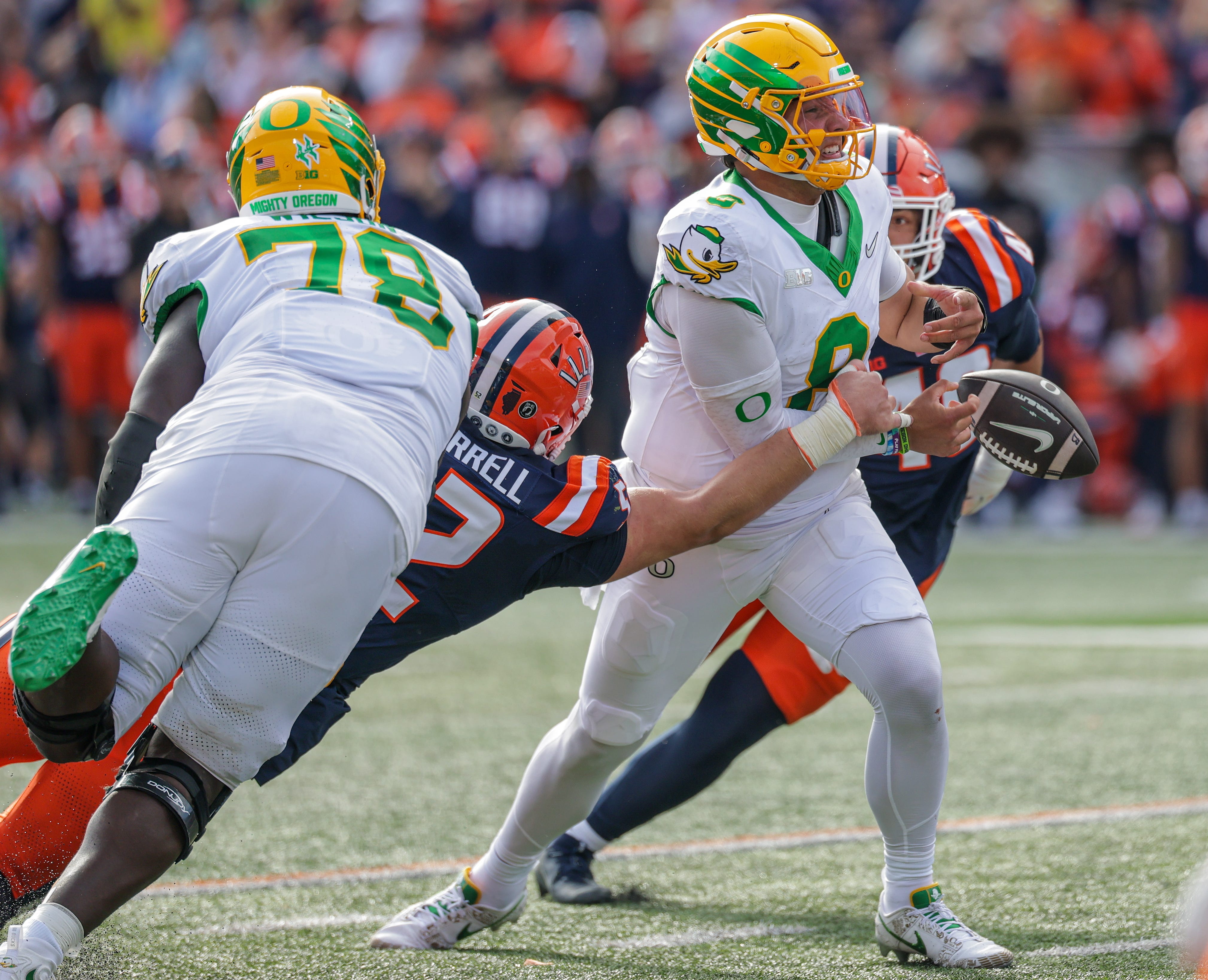 Deflated Oregon Ducks fall to Illinois. How it happened