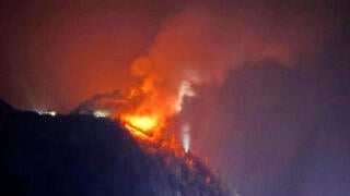Hitler's favorite mountain retreat goes up in flames as 200 firefighters battle blaze