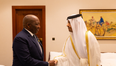 Prime Minister meets Lesotho counterpart