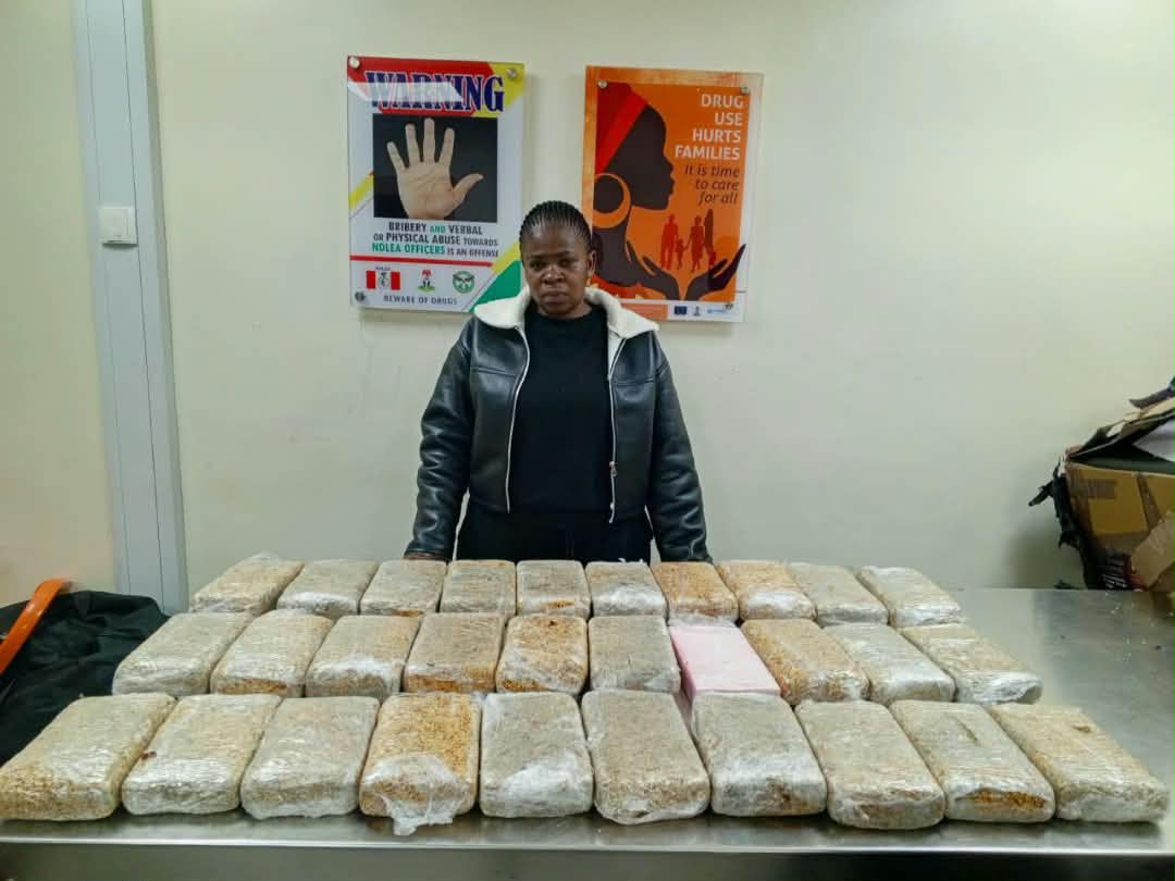 NDLEA arrests South African woman with 36.65kg cocaine, Lagos car dealer
