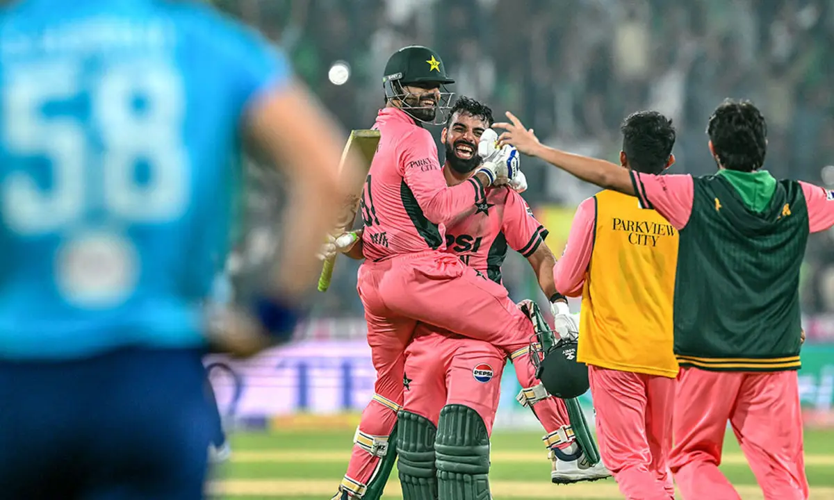 Shadab’s century powers Pakistan to thrilling one-wicket win over England