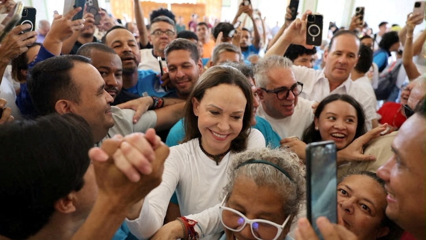 Opposition leader Maria Corina Machado returns to Venezuela