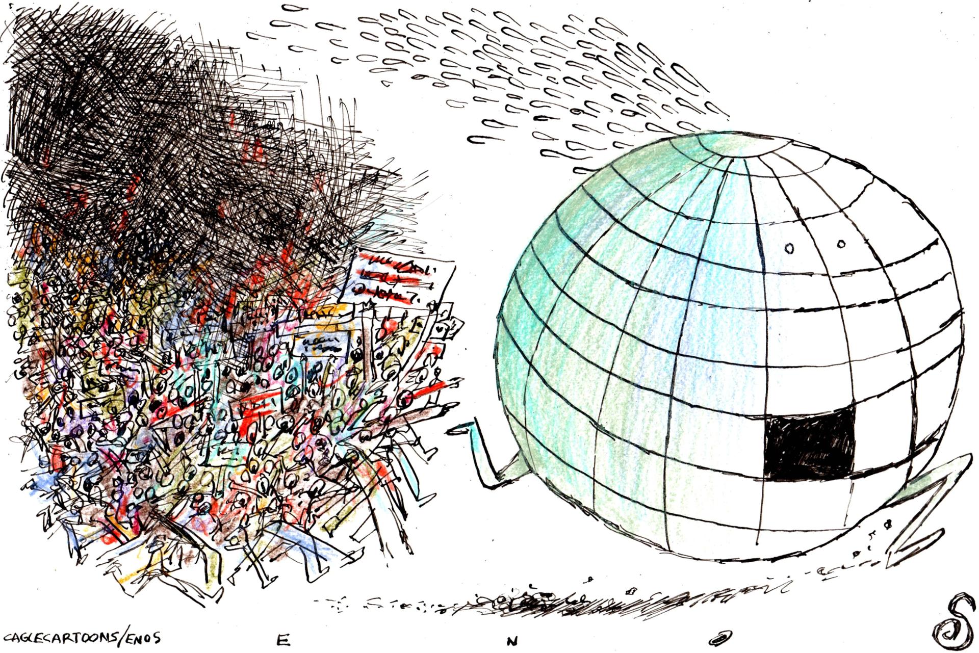 Protest erupt around the globe