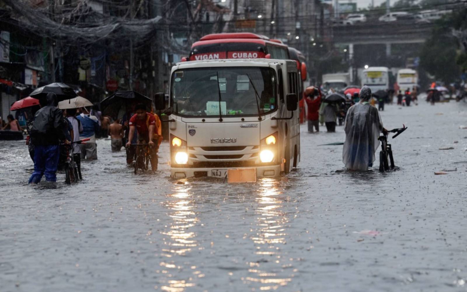 Monsoon rains trigger widespread flooding in Philippines