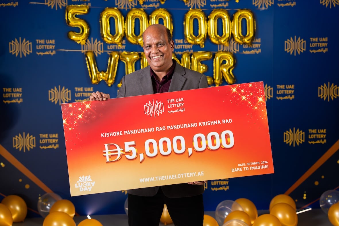 Indian wins Dh5million in UAE Lottery days before his 60th birthday