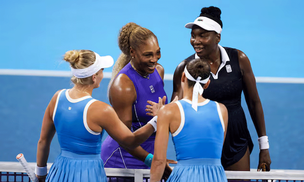 Williams sisters beaten on doubles return at Cincinnati Open