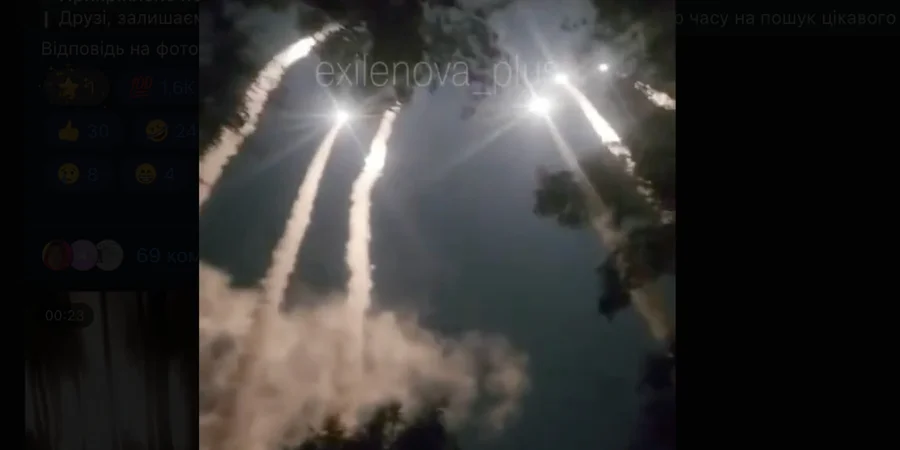Video shows Russia launching ballistic missiles during one of its mass attacks on Kyiv