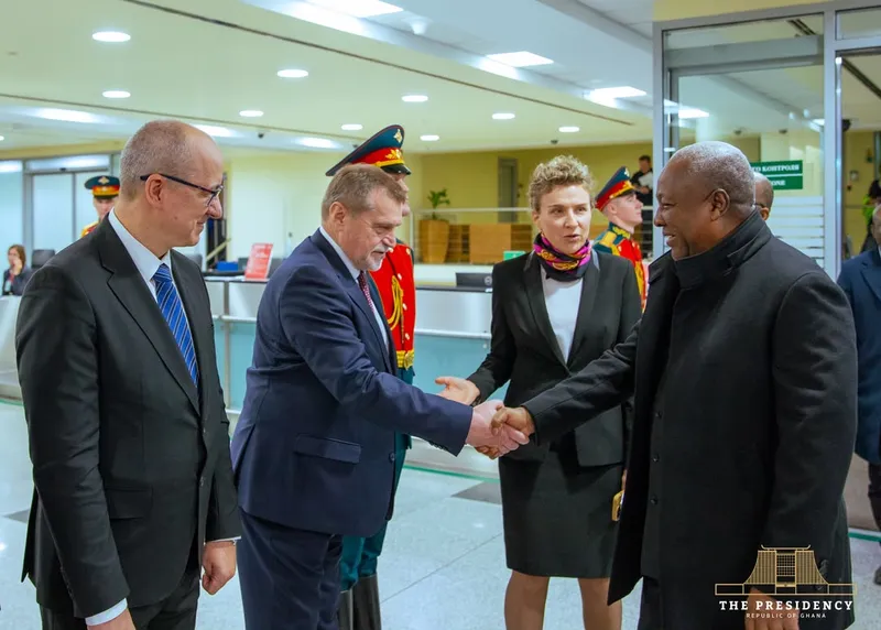 Prez Mahama arrives in Moscow for Russia-Africa Summit; Set to meet Putin