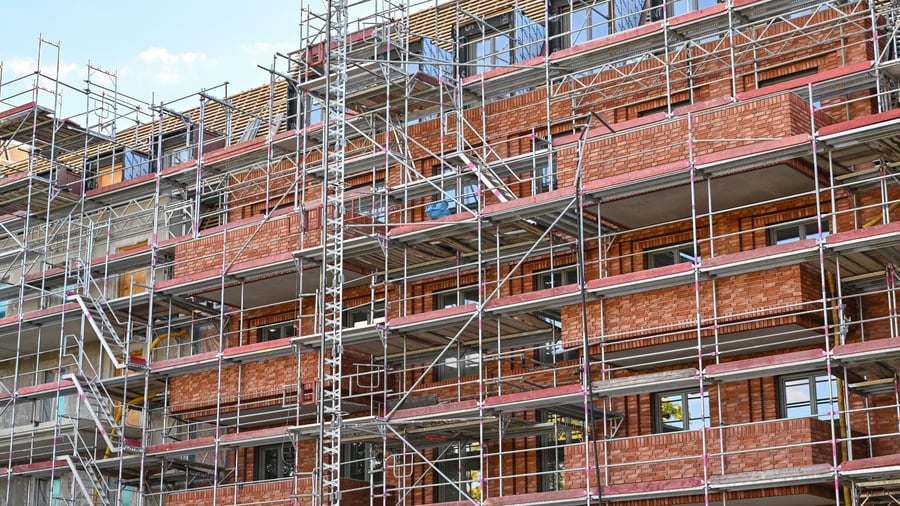 Immobilienmarkt: Wohnungsbau legt zu - stärkster Halbjahresanstieg seit 2016