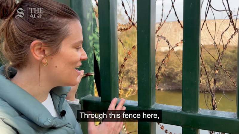 Binoculars at the border with North Korea