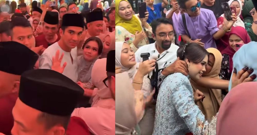 Guests crowd Syed Saddiq & Bella Astillah at public wedding, spark backlash for not respecting couple's personal space