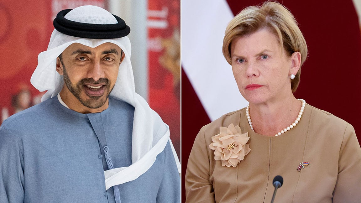 Sheikh Abdullah discusses regional developments with Australian and Latvian foreign ministers