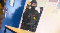 Boy who stabbed girl at school was radicalised online, says father