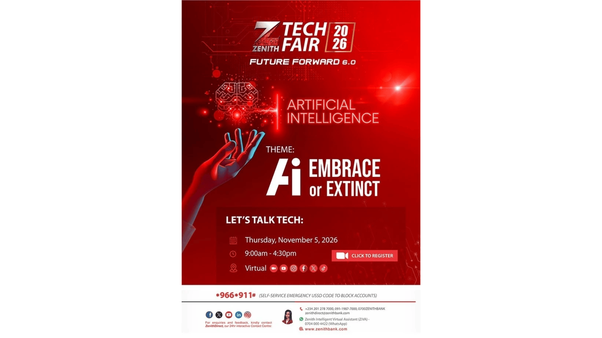 Unlocking the Future: Zenith Bank’s Tech Fair 6.0 puts AI in focus