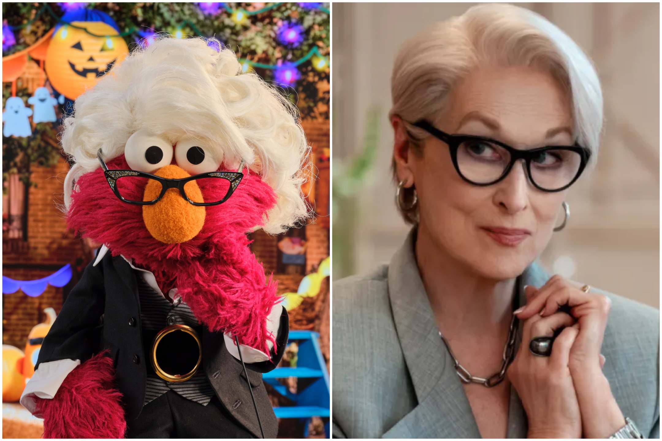 Elmo Is Going as Meryl Streep’s Evil Fashion Editor Miranda Priestly for Halloween This Year