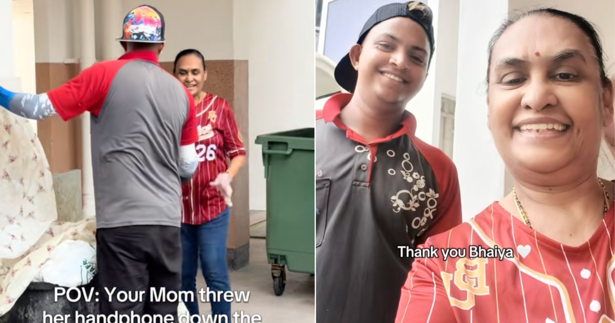 Choa Chu Kang resident accidentally throws phone down rubbish chute, town council worker helps retrieve it