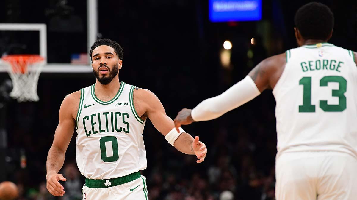 Paul George credits ‘MVP’ Jayson Tatum for taking Celtics home vs. Nets