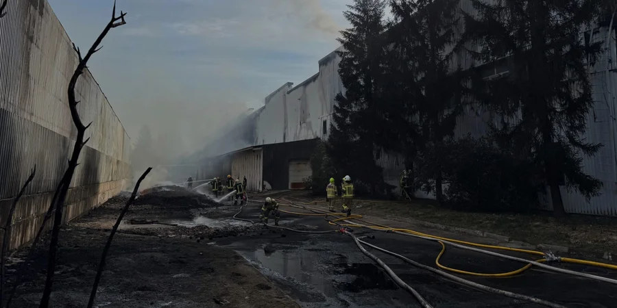 Russian strike damages EVA warehouse in Kyiv Oblast