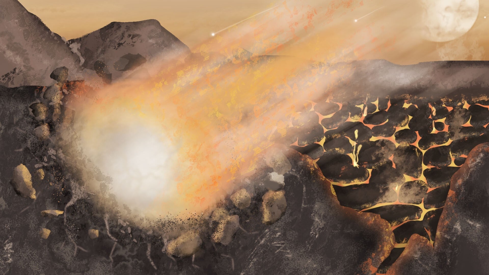 Life ingredients probably didnt ride in on a comet, new study shows