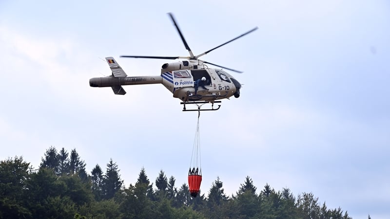 Winds hampering efforts to extinguish Belgian wildfire