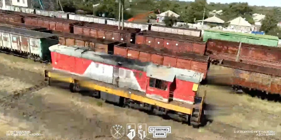 Ukraine's Azov Brigade strikes over 100 Russian fuel trains in occupied Donetsk Oblast — video