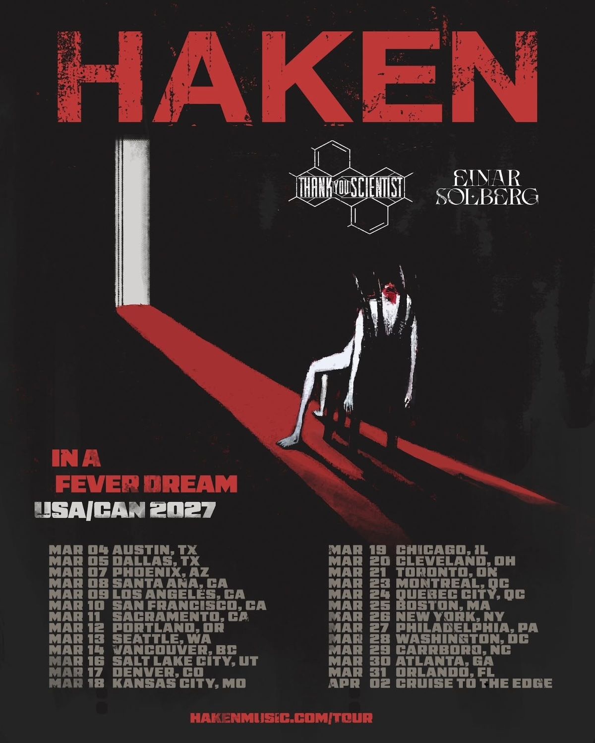 Haken Announce Spring 2027 North American Tour
