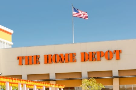 Why is Home Depot stock climbing today?