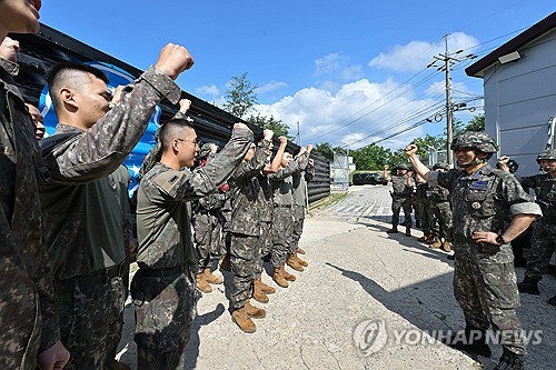Top general inspects border troops amid key allied drills