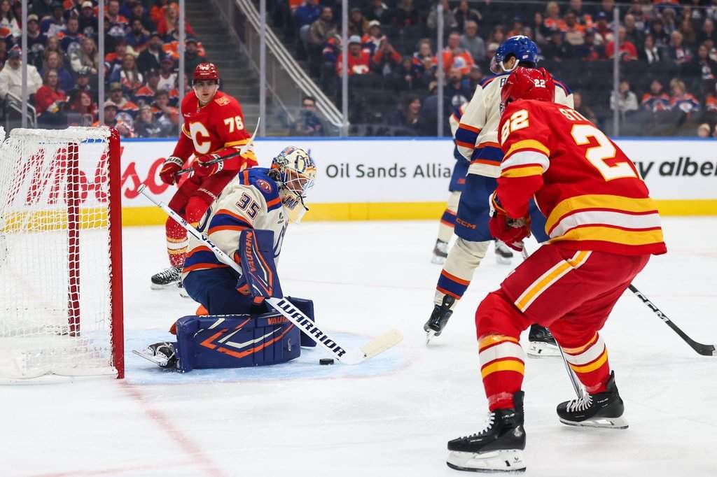Oilers snap skid with 4-0 win over Flames