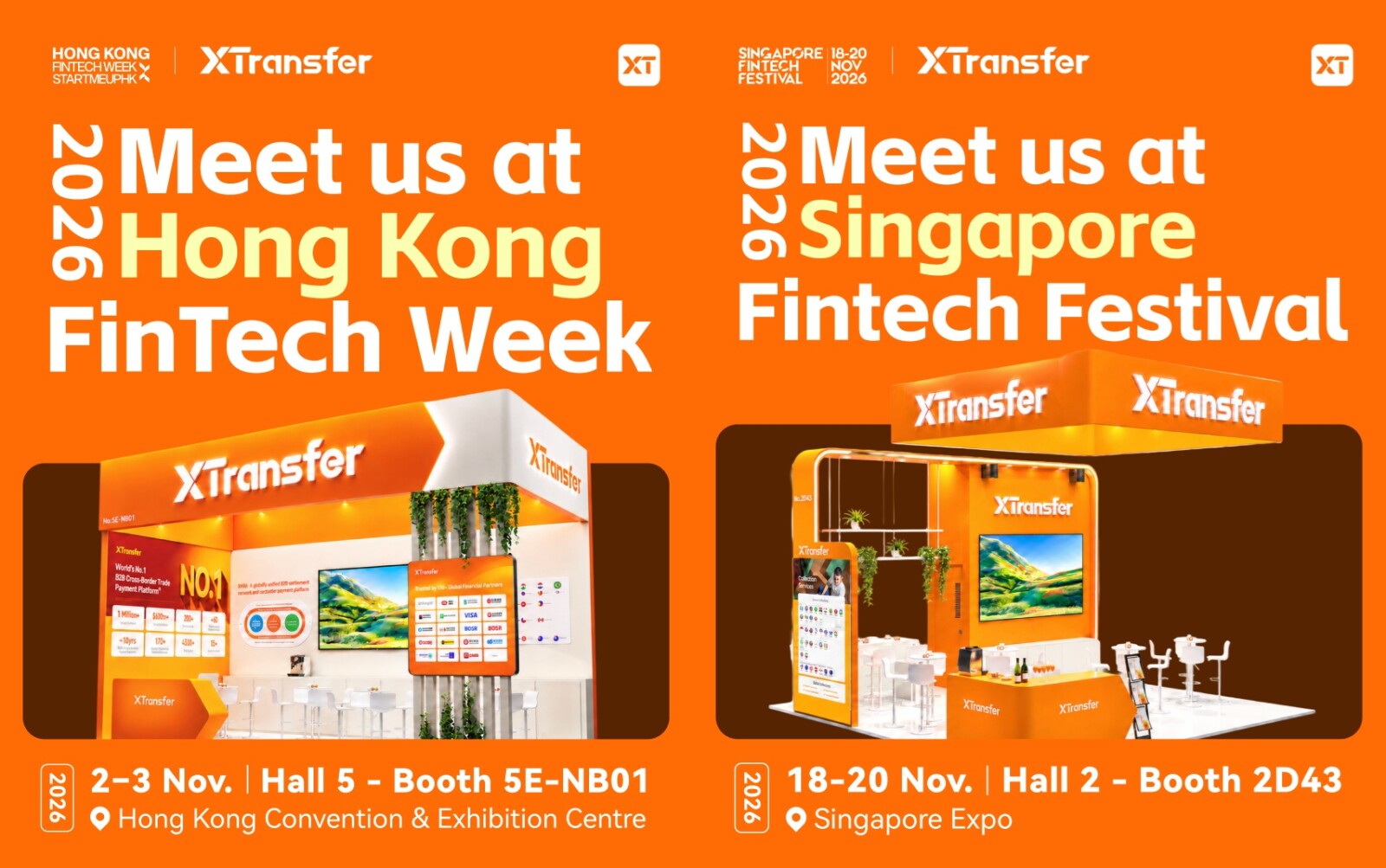XTransfer joins Hong Kong and Singapore fintech summits as sponsor